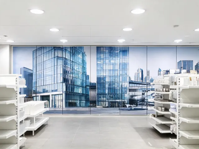 Retail interior brand graphics