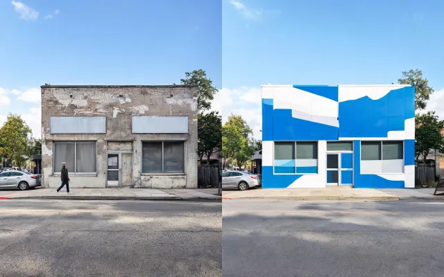 Retail facade wrap refresh